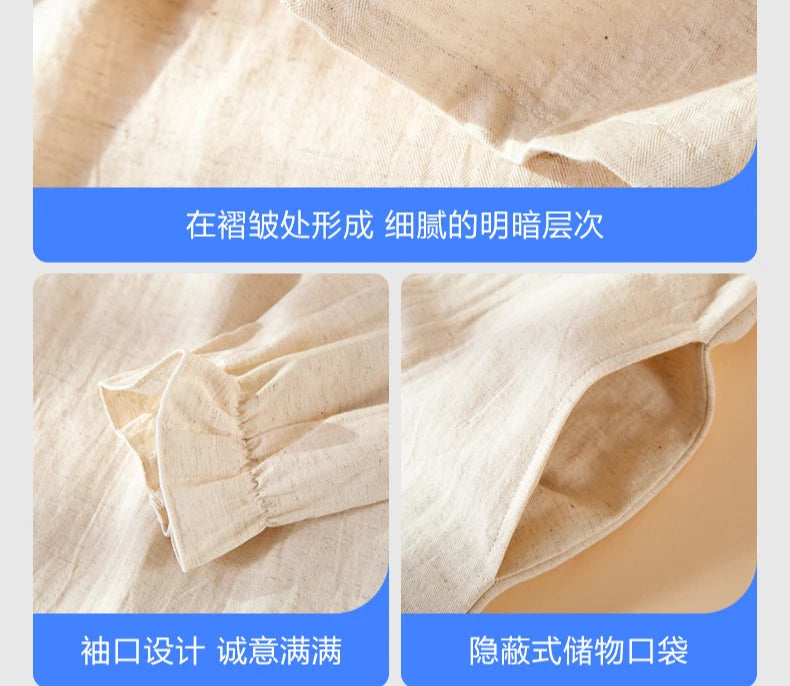 chemise de nuit lin femme
