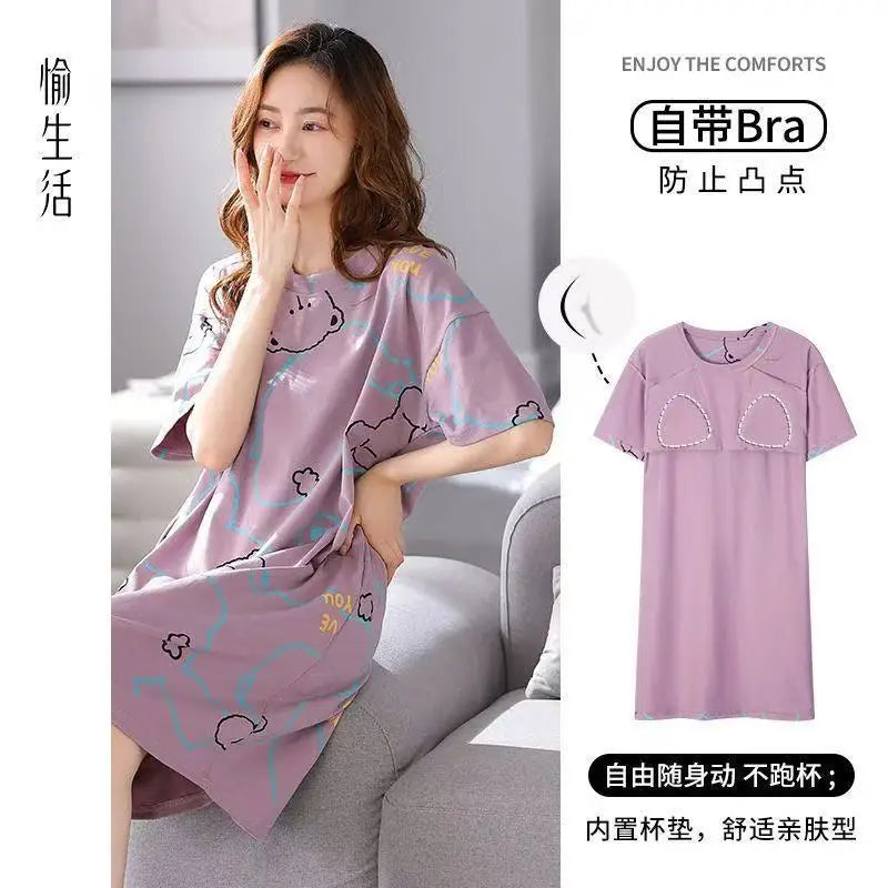 chemise de nuit femme longue sans manche