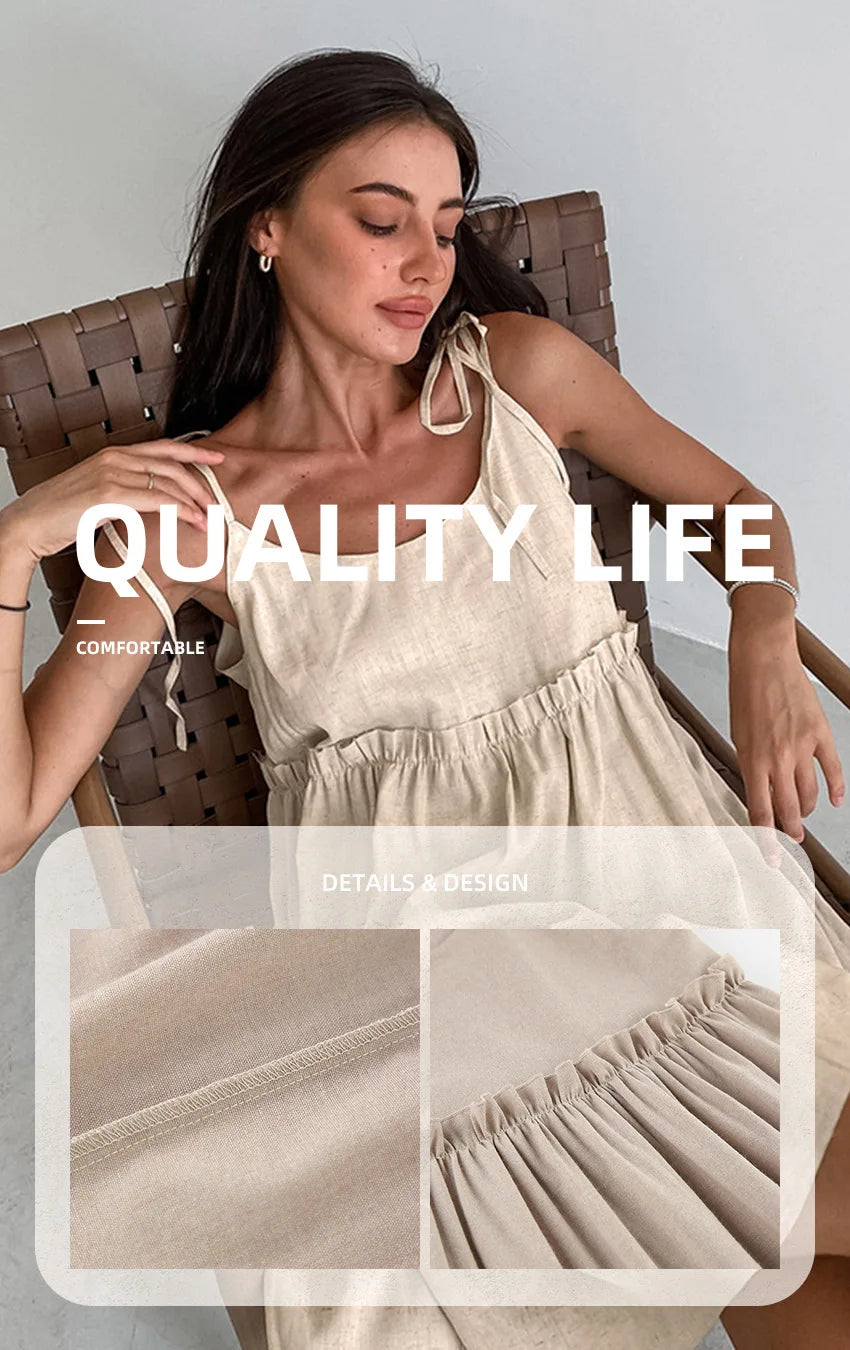 chemise de nuit en lin femme