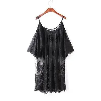 chemise de nuit femme dentelle noir