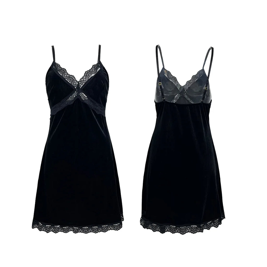 chemise de nuit femme velours