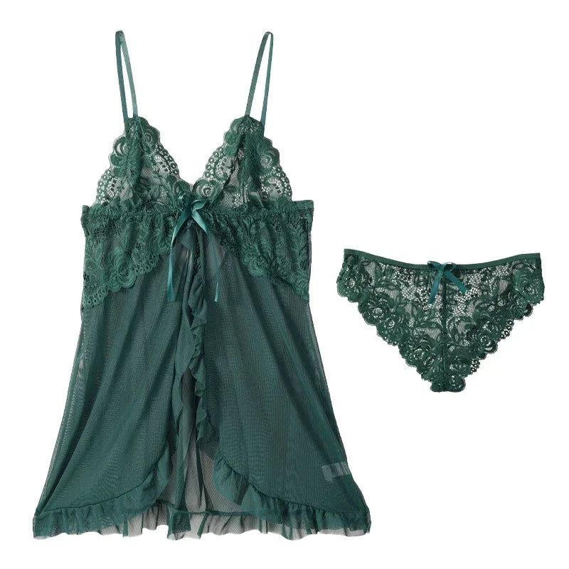 chemise de nuit femme ouverte devant