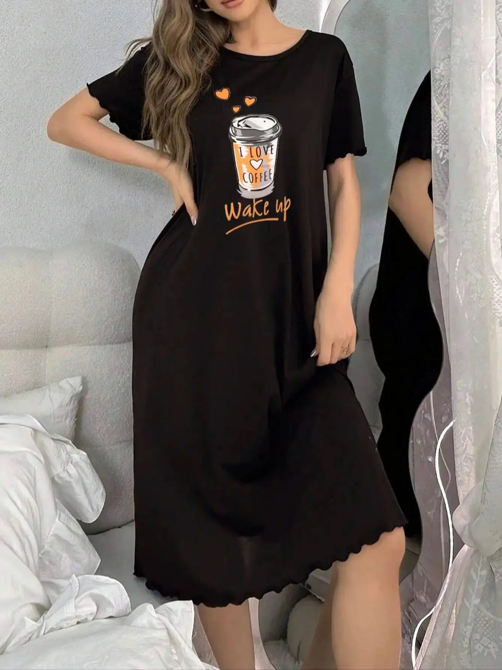 chemise de nuit chaude femme