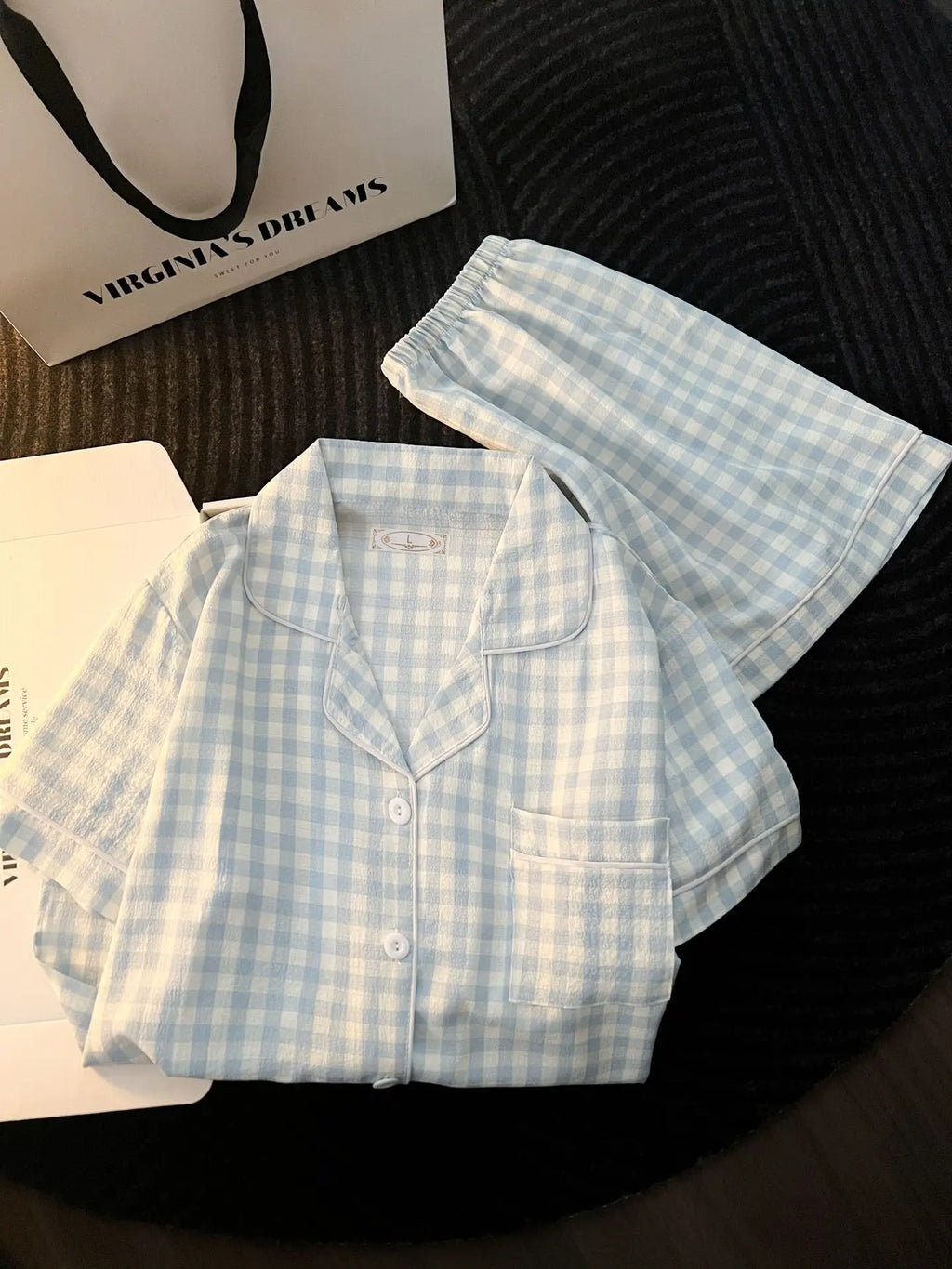 chemise de nuit femme a carreaux