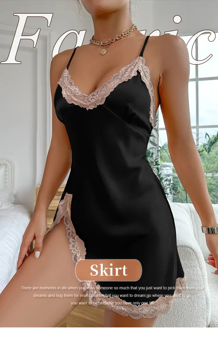 chemise de nuit leopard femme