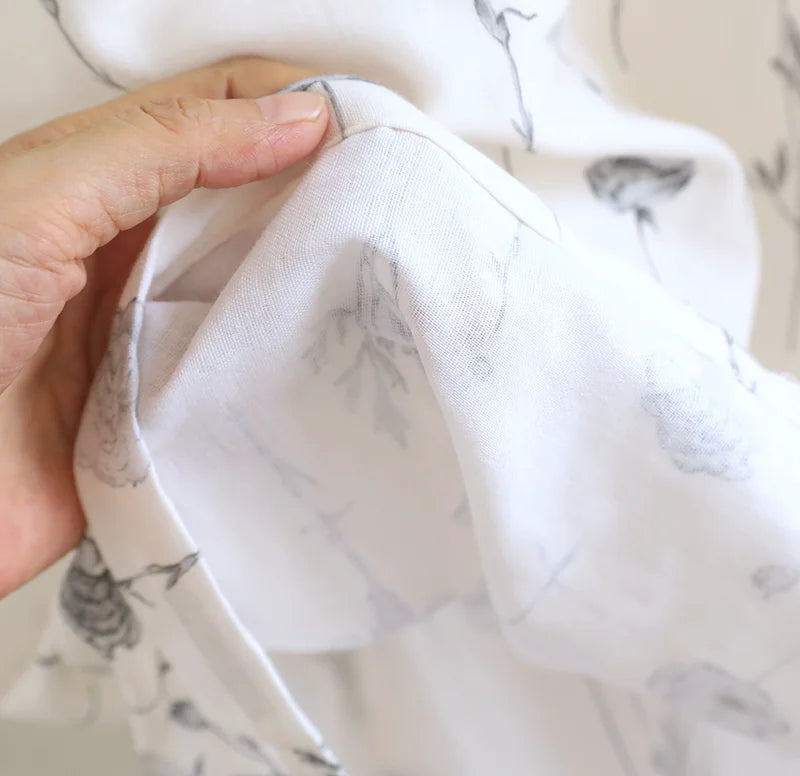 chemise de nuit femme gaze de coton